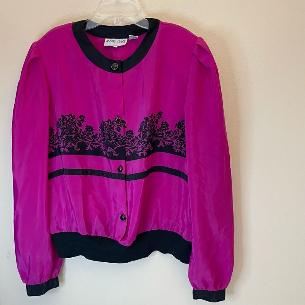 Andrea Gayle| XLarge| lightweight shacket| vintage style| Pink